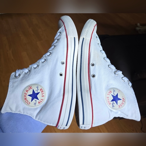 Unisex Sz 8 Men's/10 Women's CONVERSE CTAS White High Top Shoes - Picture 4 of 7